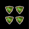 Celtic Trinities Gold & Green