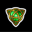 Celtic Trinity Gold with Green